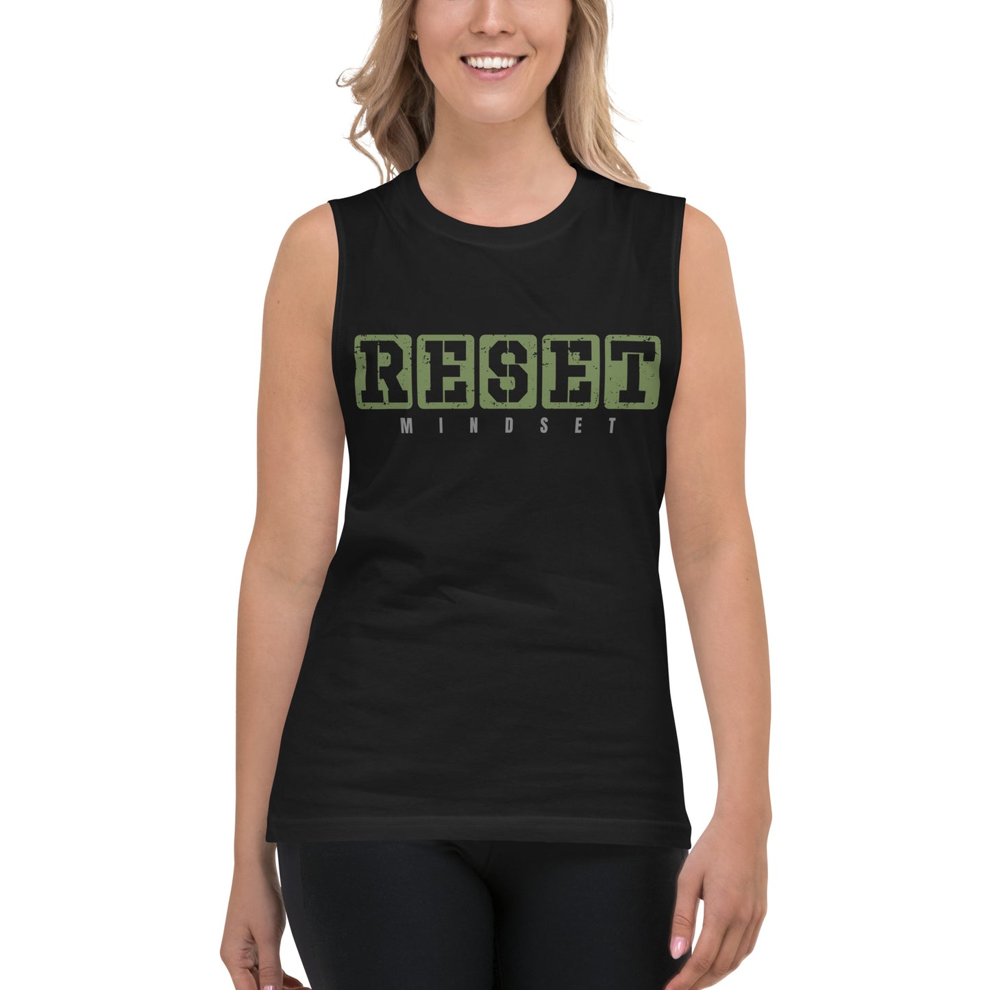 RESET Mindset - Muscle T-Shirt - Green